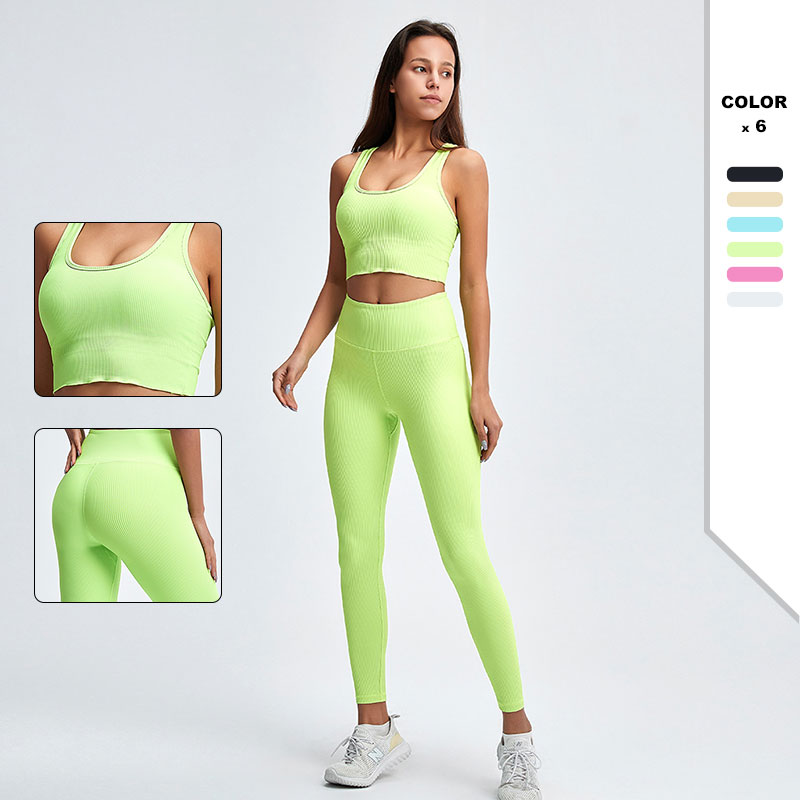 2Piece Crop Top Gym Yoga Set