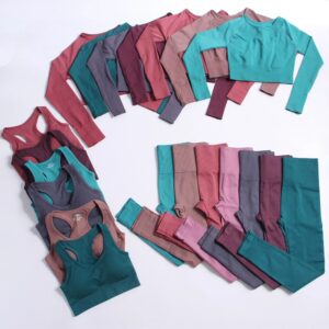 sportswear yoga set Tights top for seamless Sport - Image 6