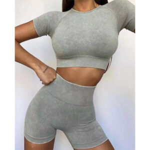 Cowboy Matte Seamless Yoga Set Women - Image 3